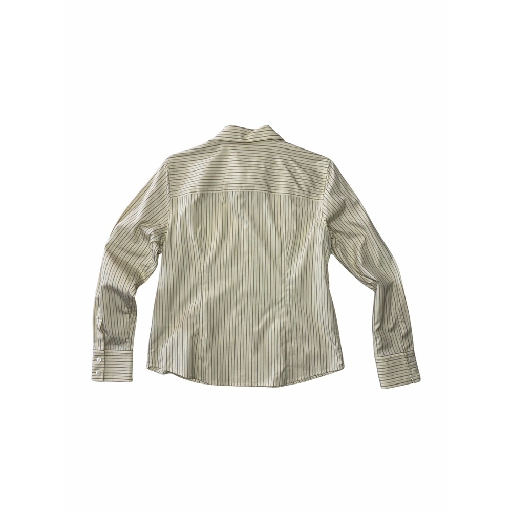 Jeanerica Martha Beige Stripe Button Down Shirt Long Sleeve Blouse NWT $300 S - Picture 3 of 3